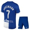 Fotbalový Komplet Atlético Madrid Griezmann 7 Dětské Venkovní 2023-24 Krátký Rukáv (+ trenýrky)